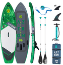 SIRIUS River / Surf 9'6" 
doble capa and Double Chamber incl. STYLE adj. remo de aluminio, bomba de doble accion, 1*9" US center fin plus 4* 4.5" slide-in fins, 10‘ correa de bobina, 165L mochila