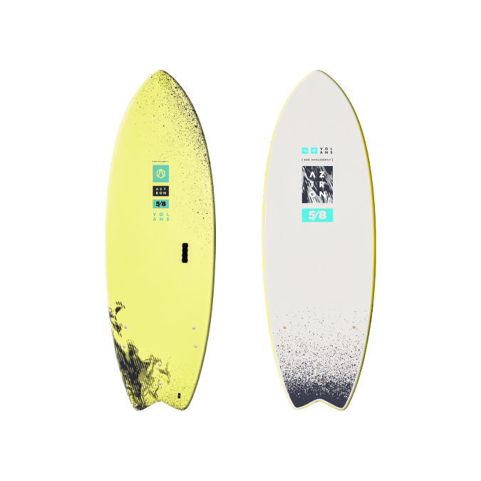 VOLANS Soft Surfboard 5'8"
All-wrapped EVA soft top surf board with fish tail and HPDE slick back, 1 wooden stringer. Incl, 3*4.5  PVC surf fins, 7.0 surf leash. 