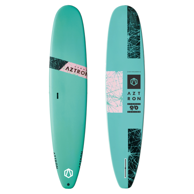 CYGNUS Soft Surfboard 9'0"
All-wrapped EVA soft top board with HPDE back, 1 wooden stringer. Incl, 10" nylon/glass US center fin.