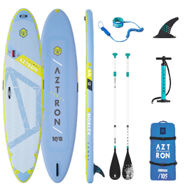 [AZTAS-701D] VENUS Fitness All Round 10'8" 
doble capa and tecnologia de doble camara. Incl. STYLE adj. remo de aluminio, bomba de doble accion,  9" US center fin, 10' correa de bobina, 105L mochila.