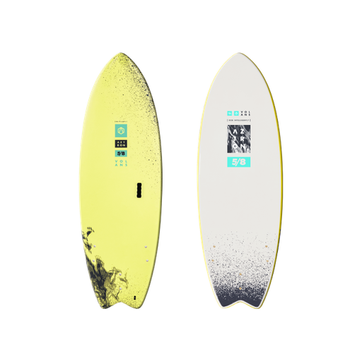 [AZTAH-701] VOLANS Soft Surfboard 5'8"
All-wrapped EVA soft top surf board with fish tail and HPDE slick back, 1 wooden stringer. Incl, 3*4.5  PVC surf fins, 7.0 surf leash. 
