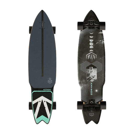 [AZTAK-604] SPACE 40  Surfskate Board                          
7 layers Canadian Maple Wood Deck with Carbon Inlay Stringer Tech , Diamond Grooved EVA Anti-Slip Pad, Kick Pad,  Black Coated Trucks,  Chrome Steel Bearing, ABEC-9, Colored Wood Mid-layer , 70*51SHR 78A Wheels